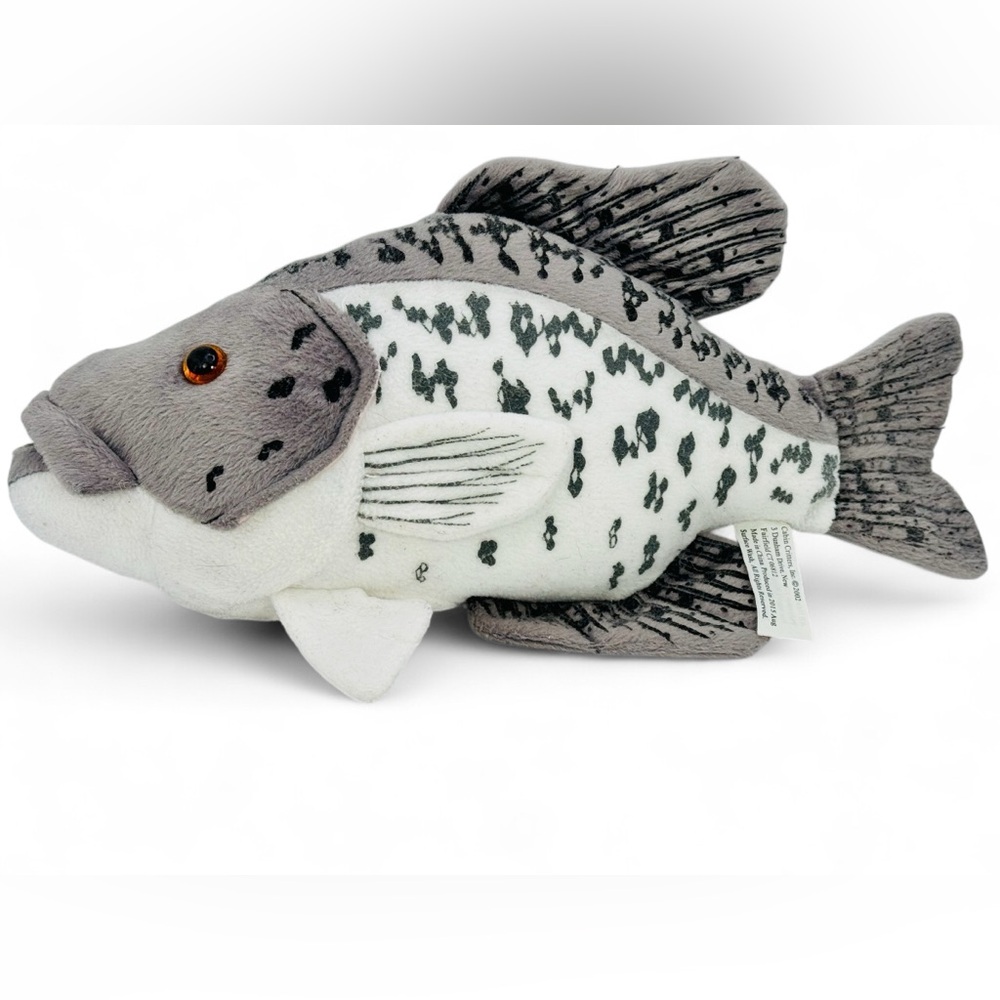 Cabin Critters Crappie Fish Plush Stuffed Animal 2002 Vintage 12” Realistic.